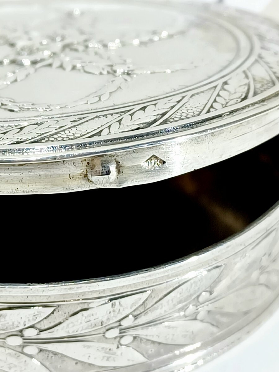 Henin Et Cie - Silver Pill Box-photo-6