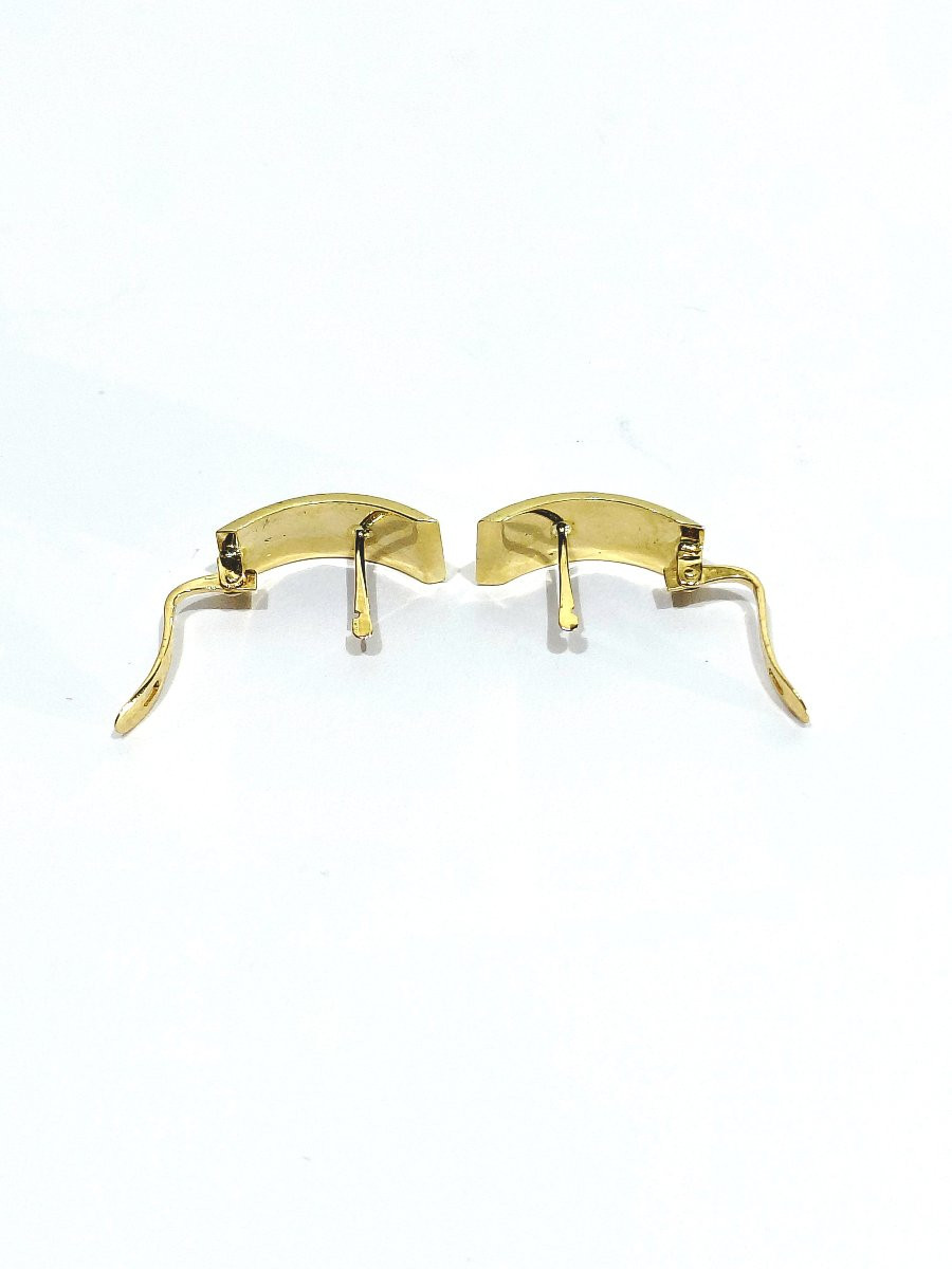 PAIRE DE BOUCLE D’OREILLE EN OR -photo-3