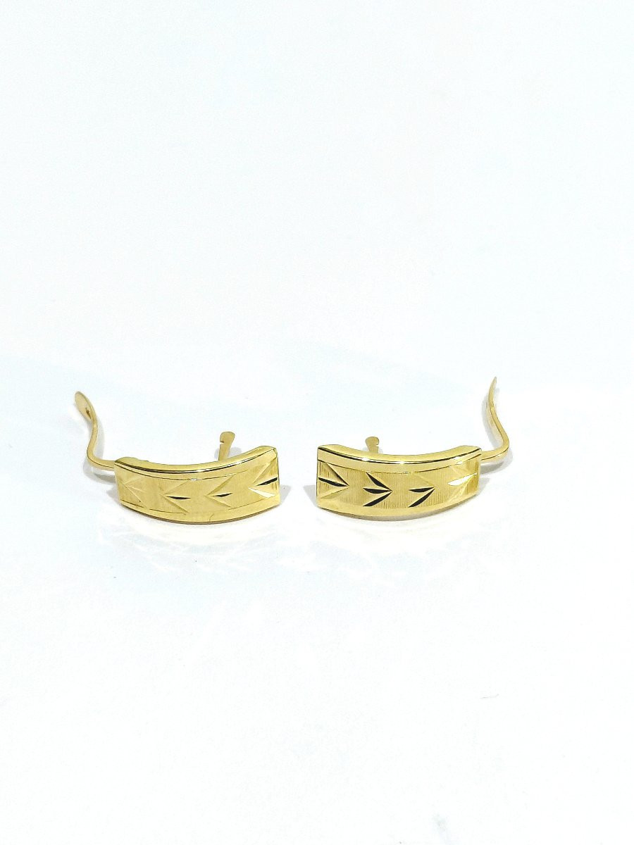 PAIRE DE BOUCLE D’OREILLE EN OR -photo-4