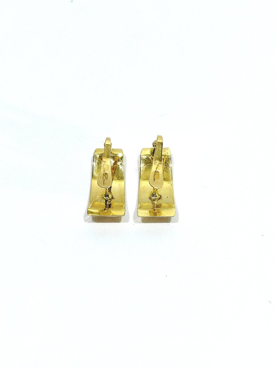 PAIRE DE BOUCLE D’OREILLE EN OR -photo-5