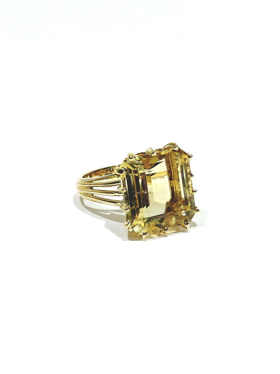 Gold And Citrine Ring-photo-3