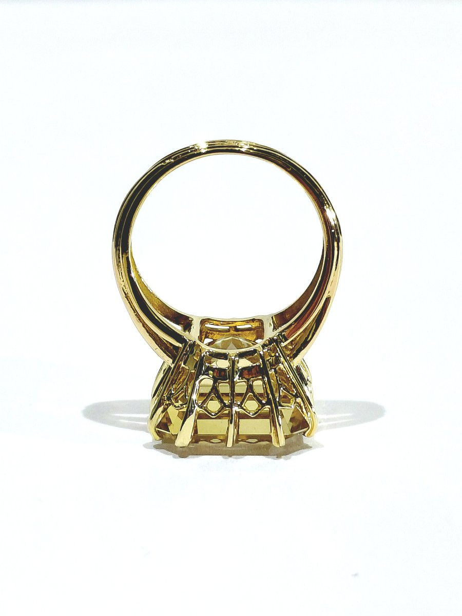 Gold And Citrine Ring-photo-5
