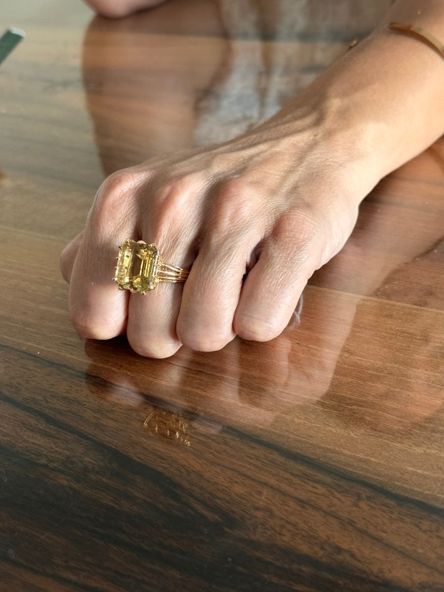 Gold And Citrine Ring-photo-8
