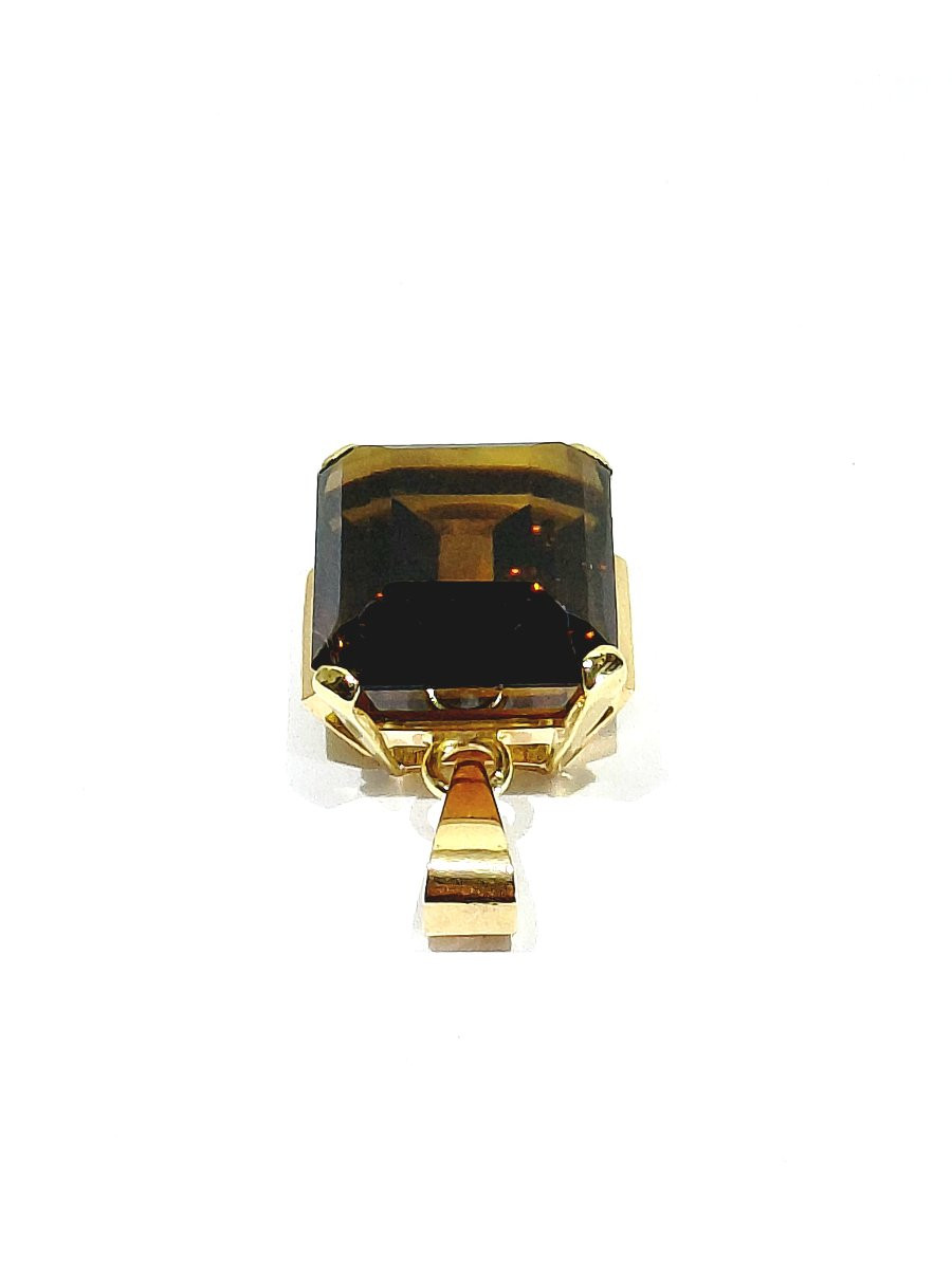 Pendentif en or rose et citrine-photo-1