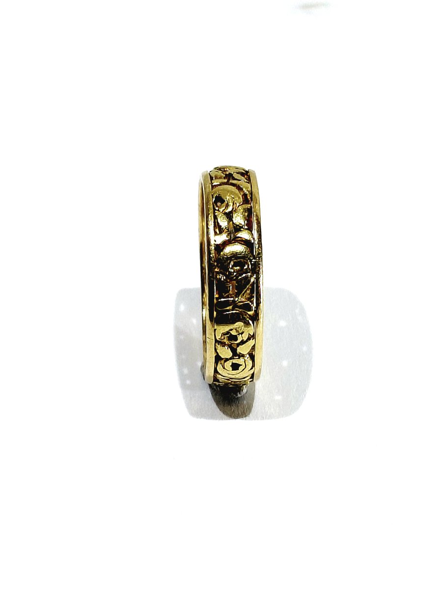Art Nouveau Yellow Gold Ring-photo-3