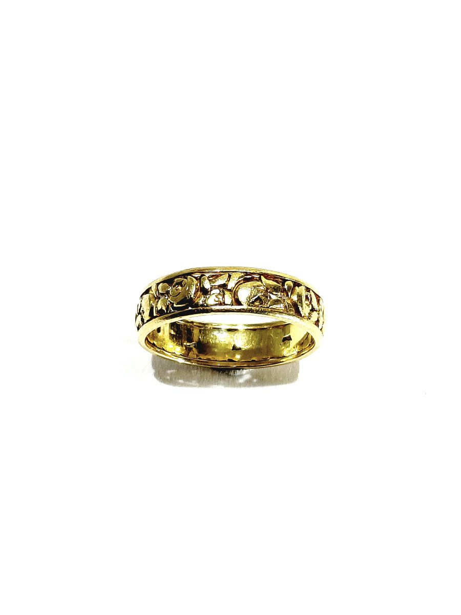 Art Nouveau Yellow Gold Ring-photo-4