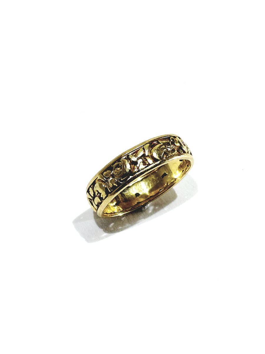 Art Nouveau Yellow Gold Ring-photo-5