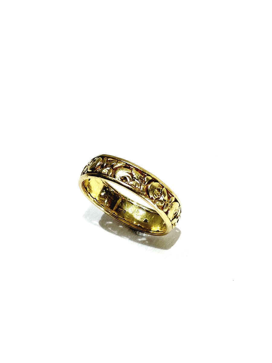 Art Nouveau Yellow Gold Ring-photo-6
