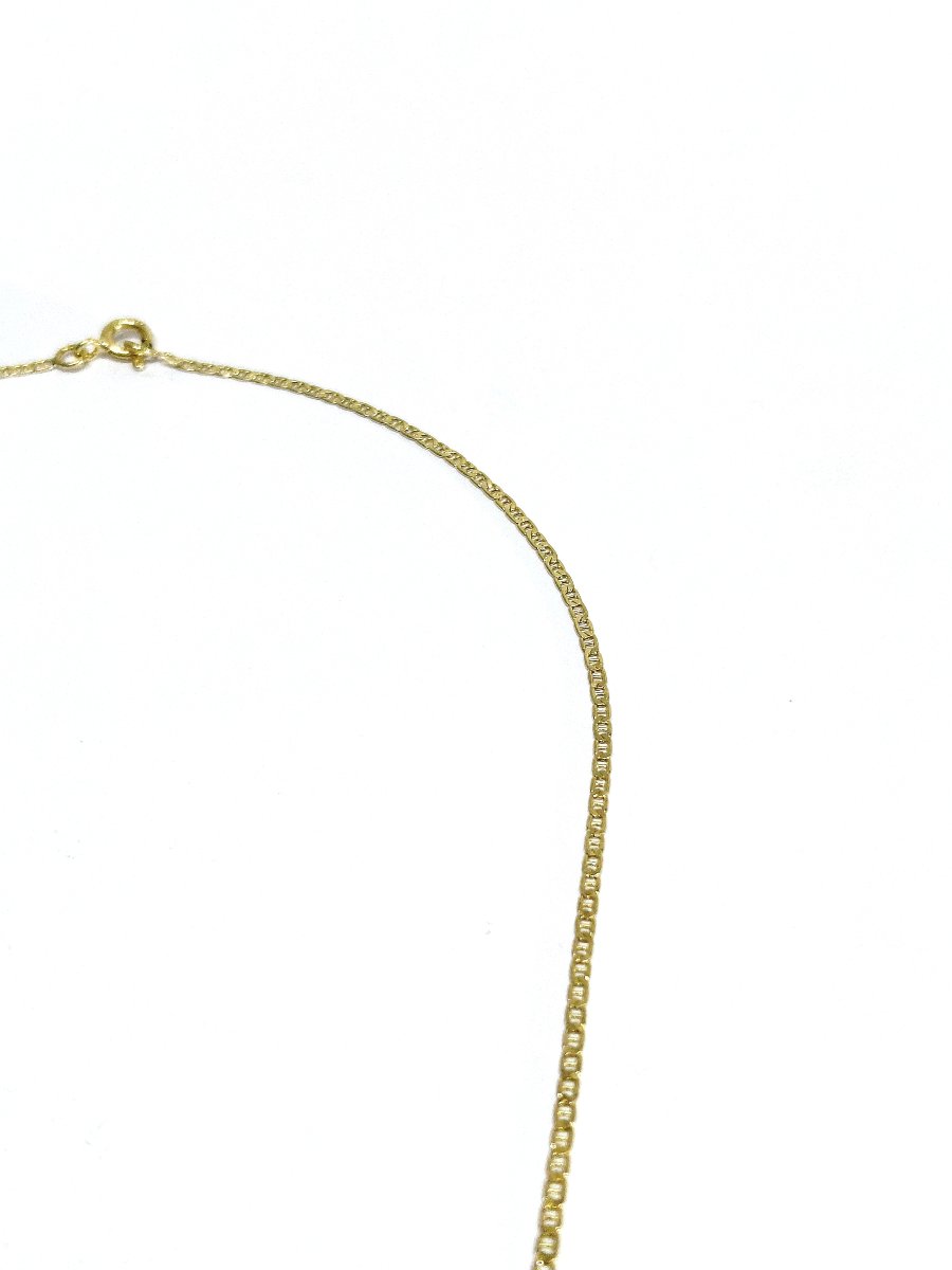Chaîne En Or Jaune Mailles Marine 40 cm -photo-1