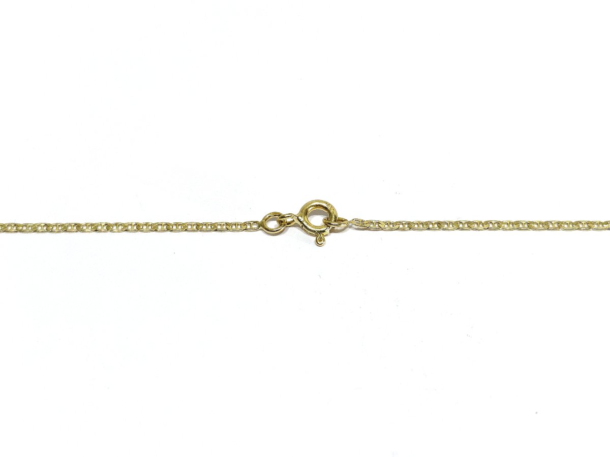 Chaîne En Or Jaune Mailles Marine 40 cm -photo-2