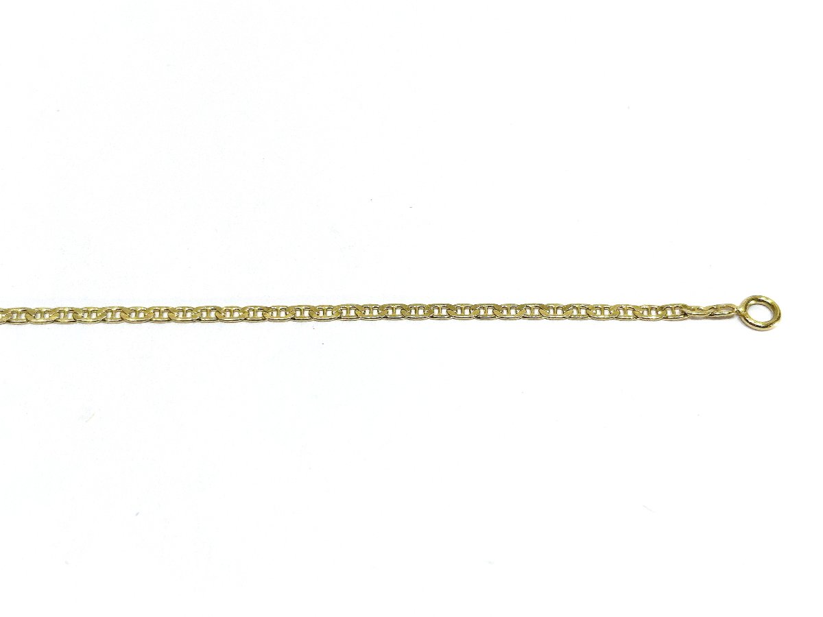 Chaîne En Or Jaune Mailles Marine 40 cm -photo-6