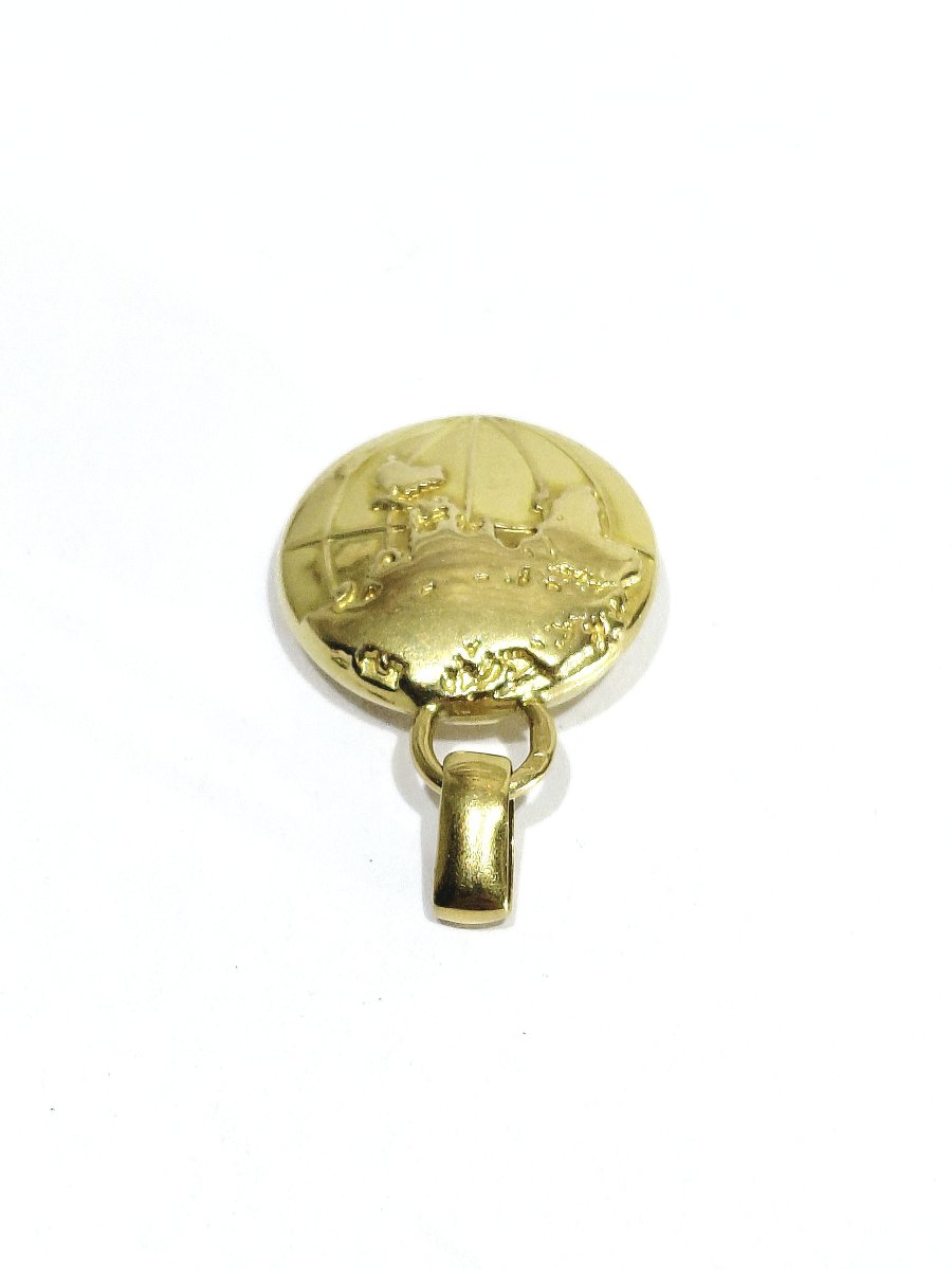 Pendentif Globe Terrestre En Or Jaune -photo-1