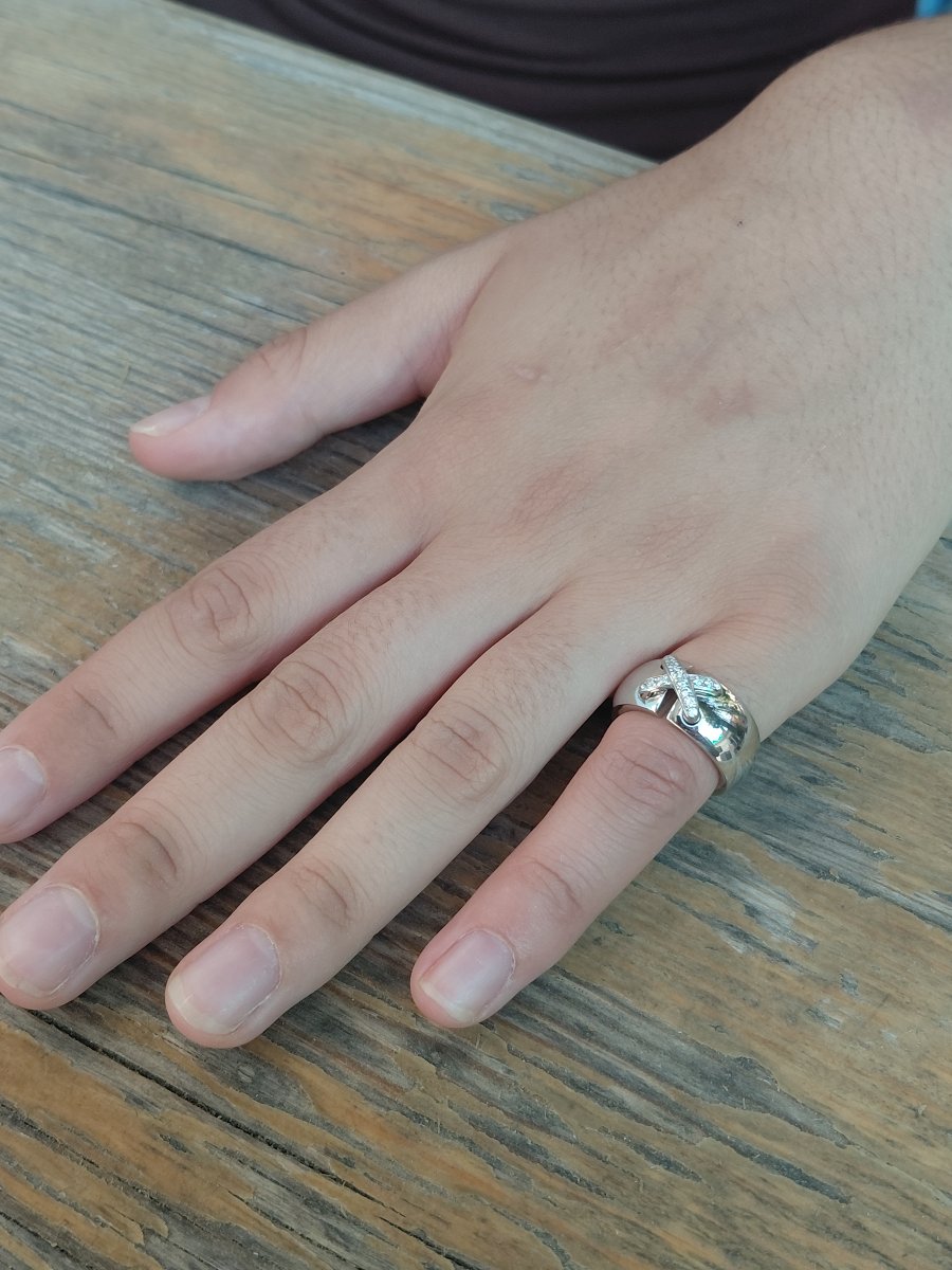 Chaumet - White Gold And Diamond Ring-photo-8