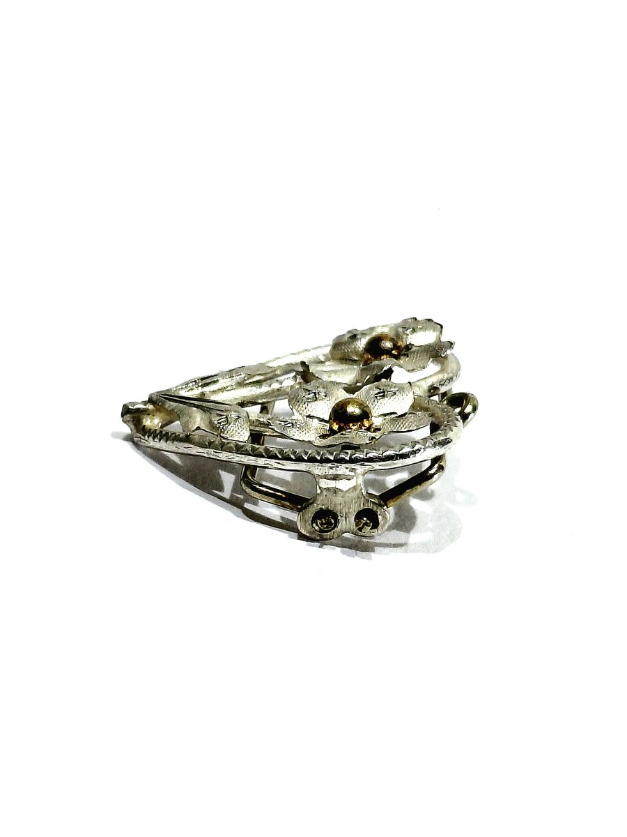 Bouton De Plastron En Argent en forme de coeur -photo-3