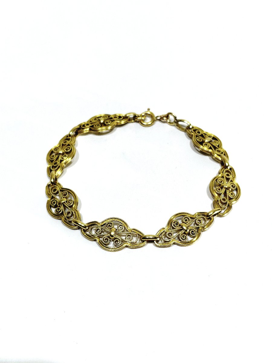Art Nouveau / Art Deco Yellow Gold Bracelet