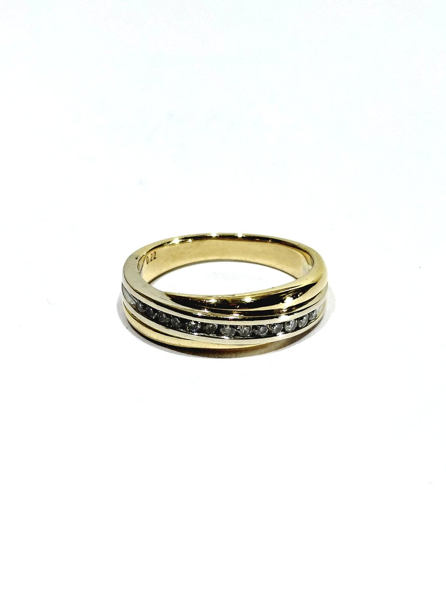 Yellow Gold And Diamond Ring-photo-2