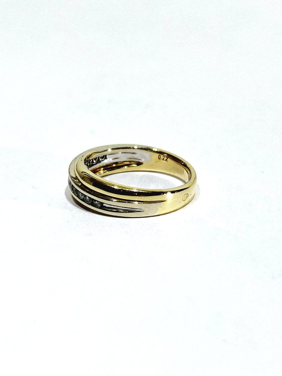 Yellow Gold And Diamond Ring-photo-3