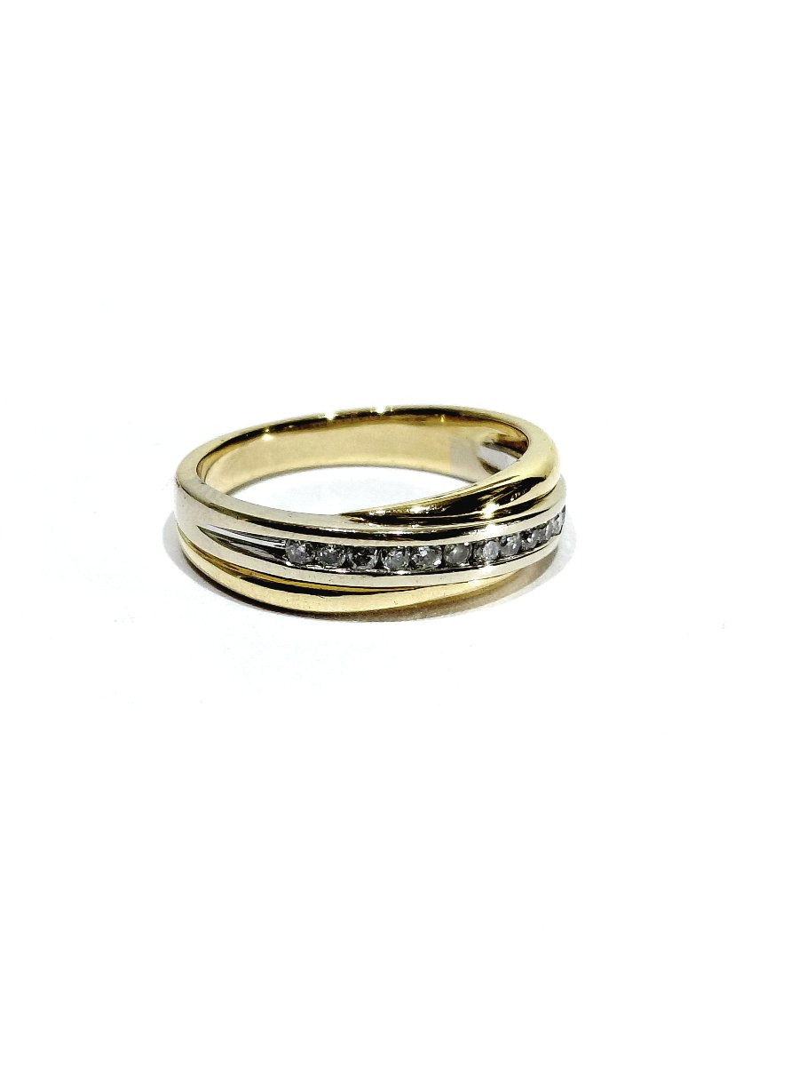 Yellow Gold And Diamond Ring-photo-4