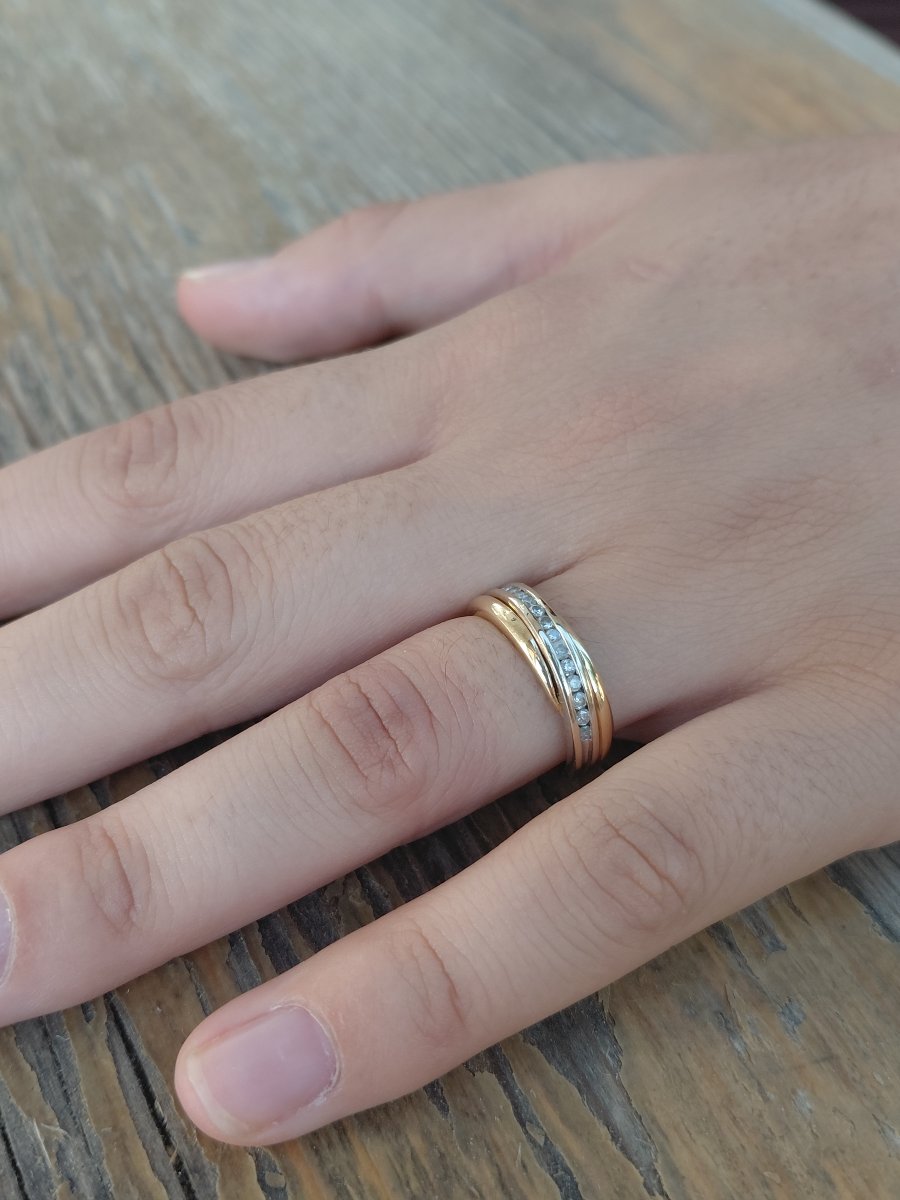 Yellow Gold And Diamond Ring-photo-7
