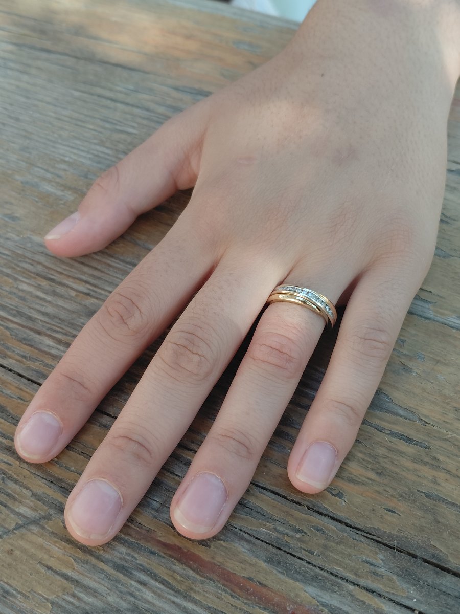 Yellow Gold And Diamond Ring-photo-8