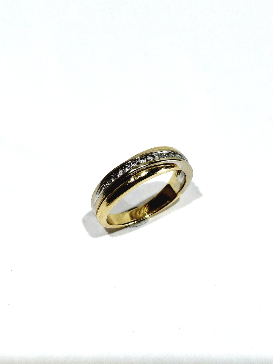 Yellow Gold And Diamond Ring-photo-1