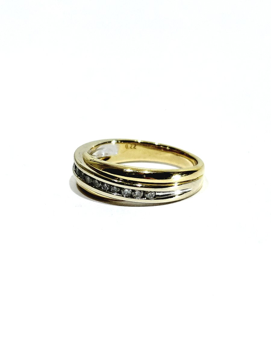 Yellow Gold And Diamond Ring-photo-2