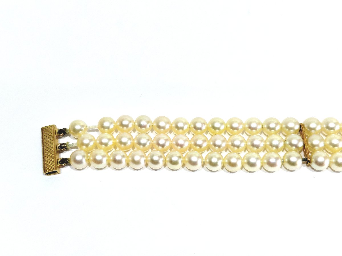 Gold And Pearl Bracelet -photo-4