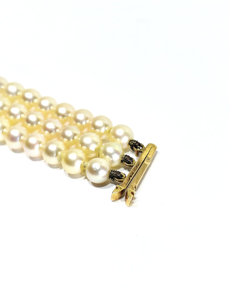 Gold And Pearl Bracelet -photo-1