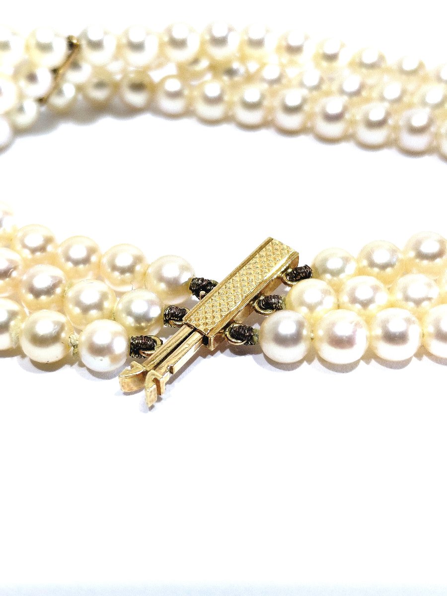 Gold And Pearl Bracelet -photo-2