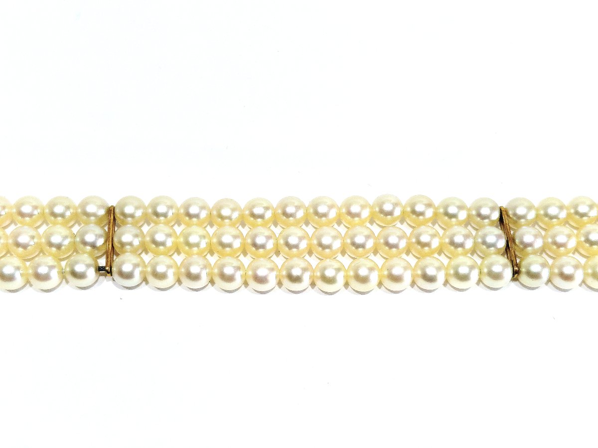 Gold And Pearl Bracelet -photo-3
