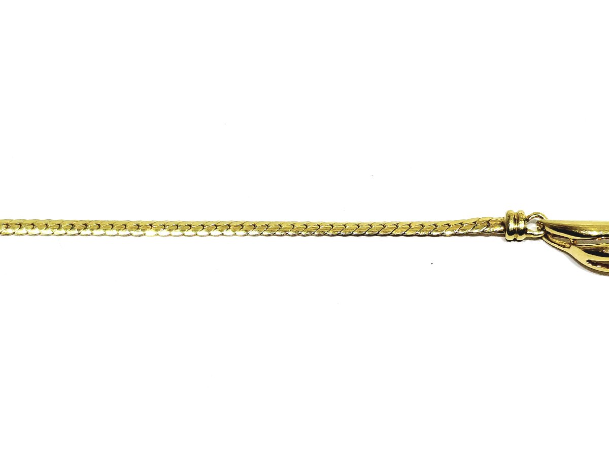 Collier En Or Jaune, Emeraude Et Diamants -photo-4