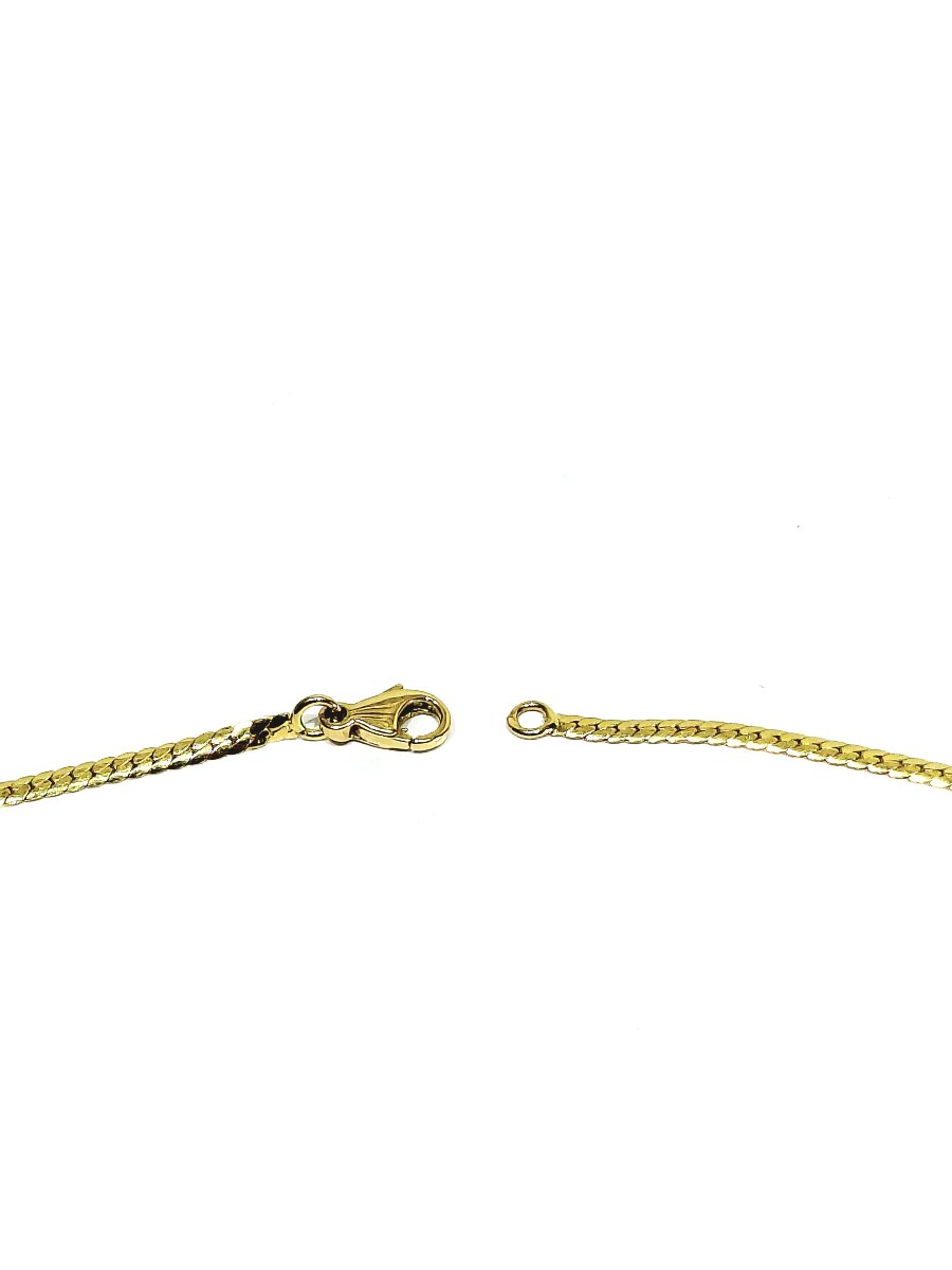 Collier En Or Jaune, Emeraude Et Diamants -photo-1