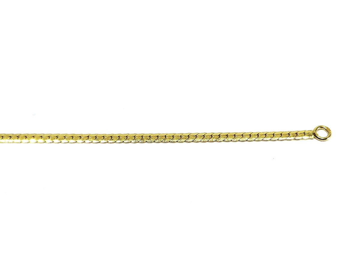 Collier En Or Jaune, Emeraude Et Diamants -photo-3