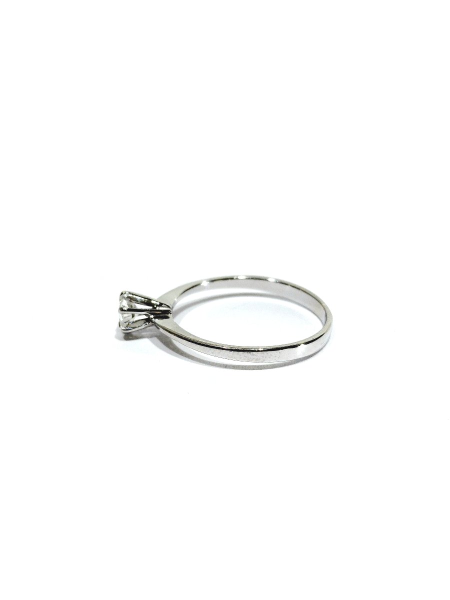 Solitaire en or blanc et diamant-photo-4