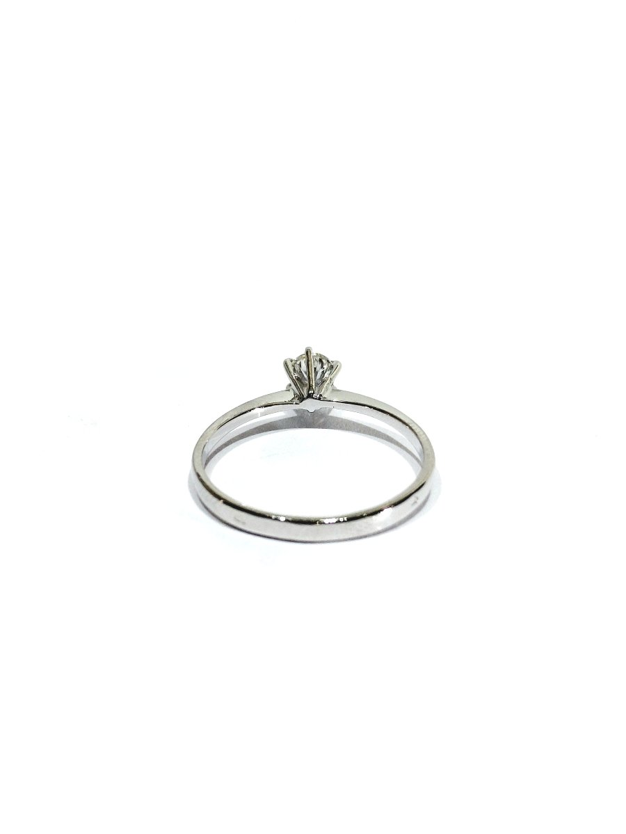 Solitaire en or blanc et diamant-photo-1