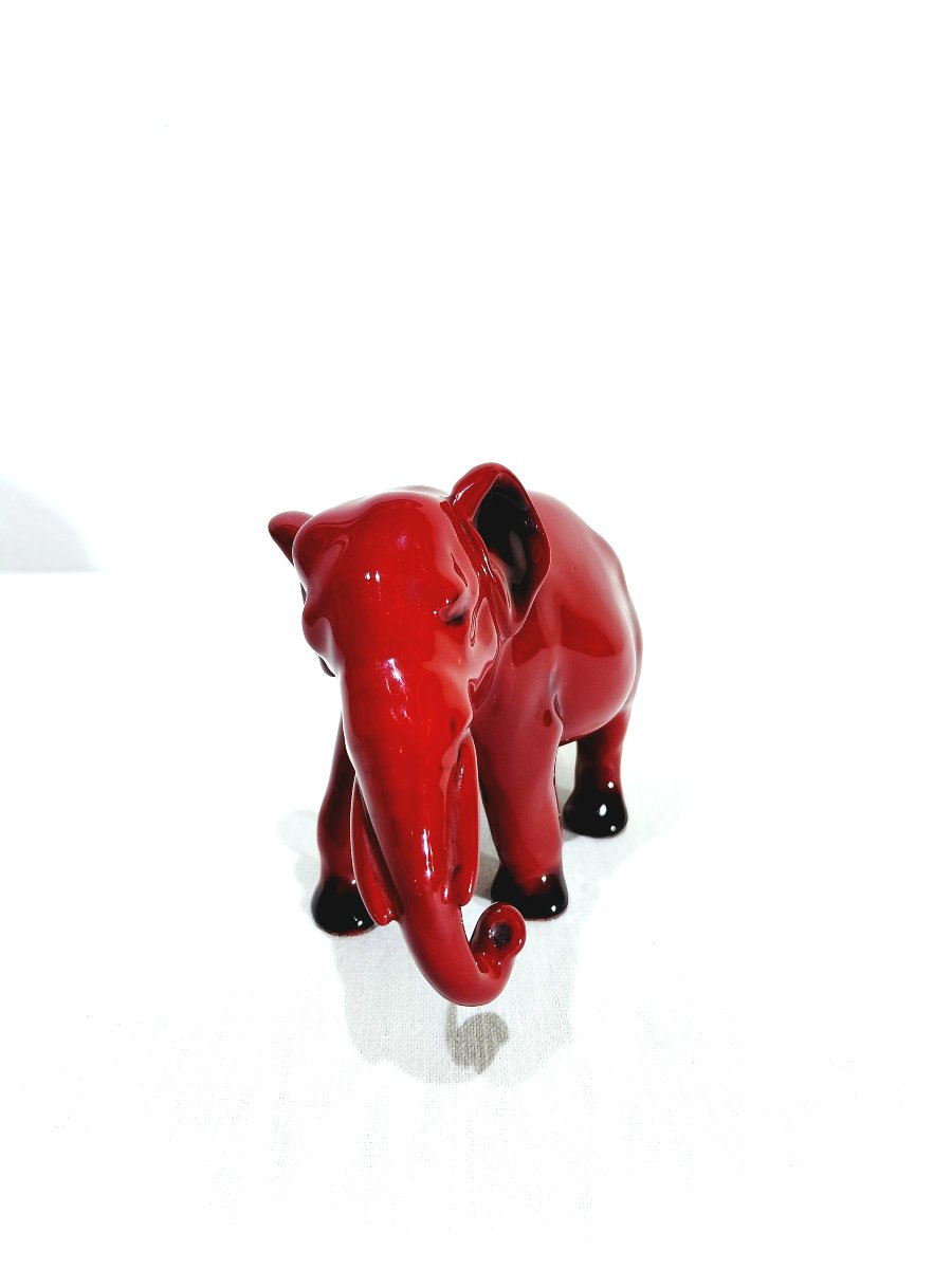 Royal Doulton - Elephant rouge-photo-2