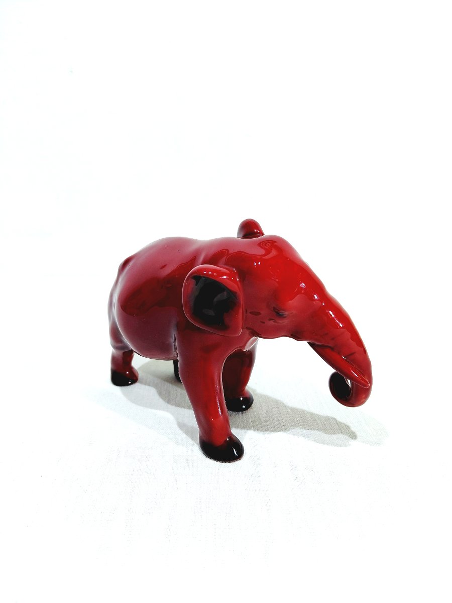Royal Doulton - Elephant rouge-photo-3