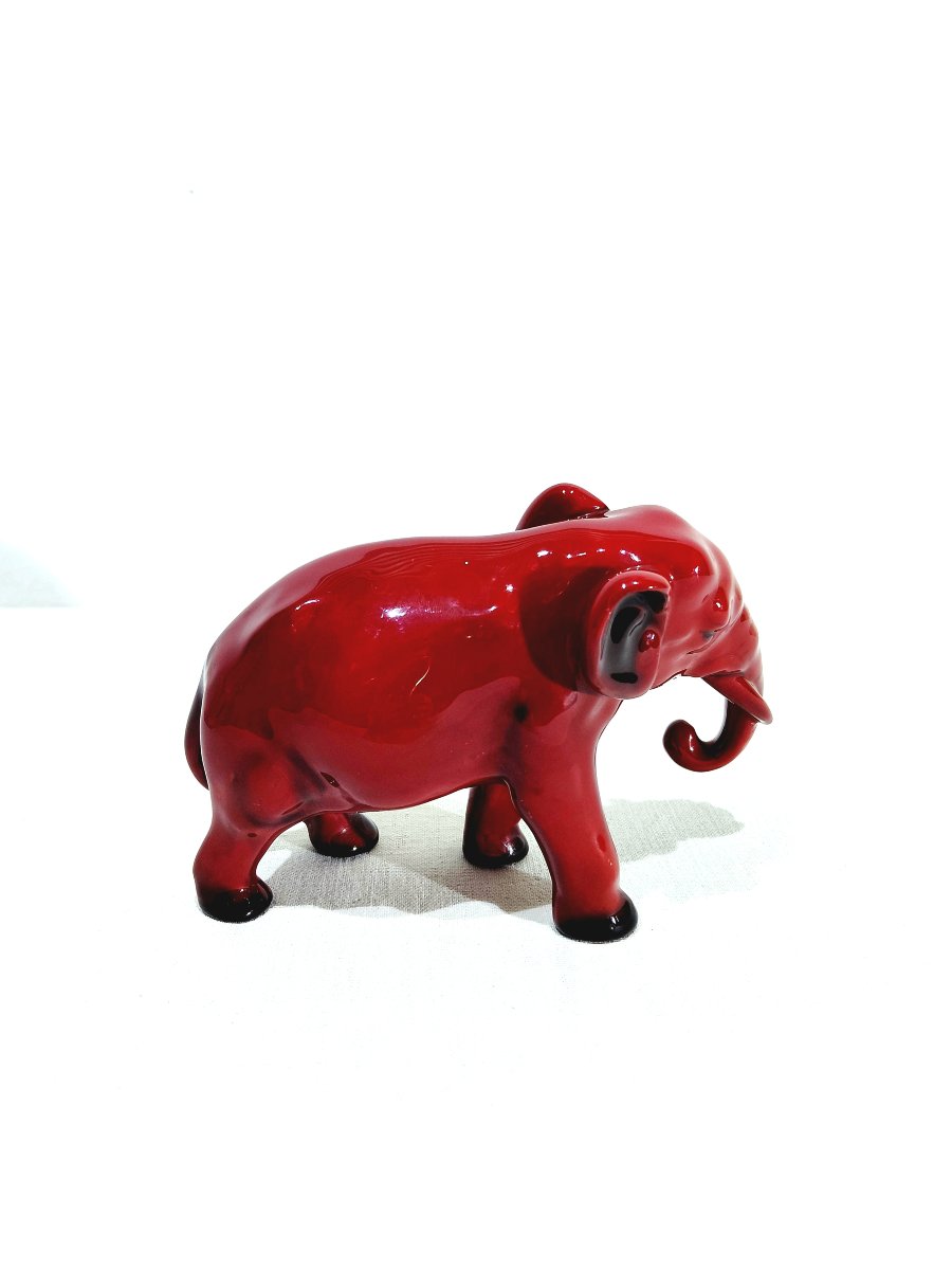 Royal Doulton - Elephant rouge-photo-4