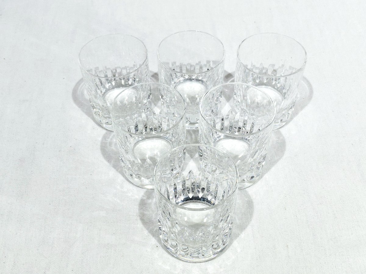 Saint-louis  - 6 Deauville-style Liqueur Glasses-photo-2