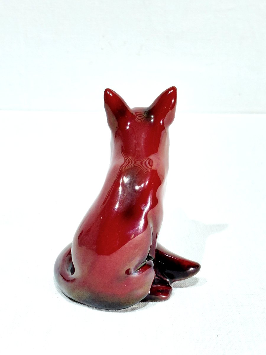 Royal Doulton Flambe - renard rouge-photo-4