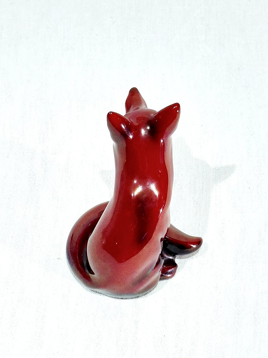 Royal Doulton Flambe - renard rouge-photo-2