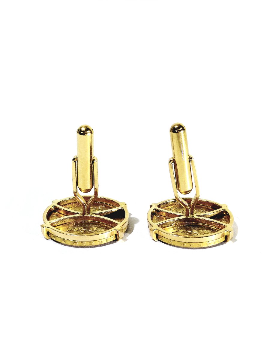 Paire de boutons de manchette Louis d’or-photo-2