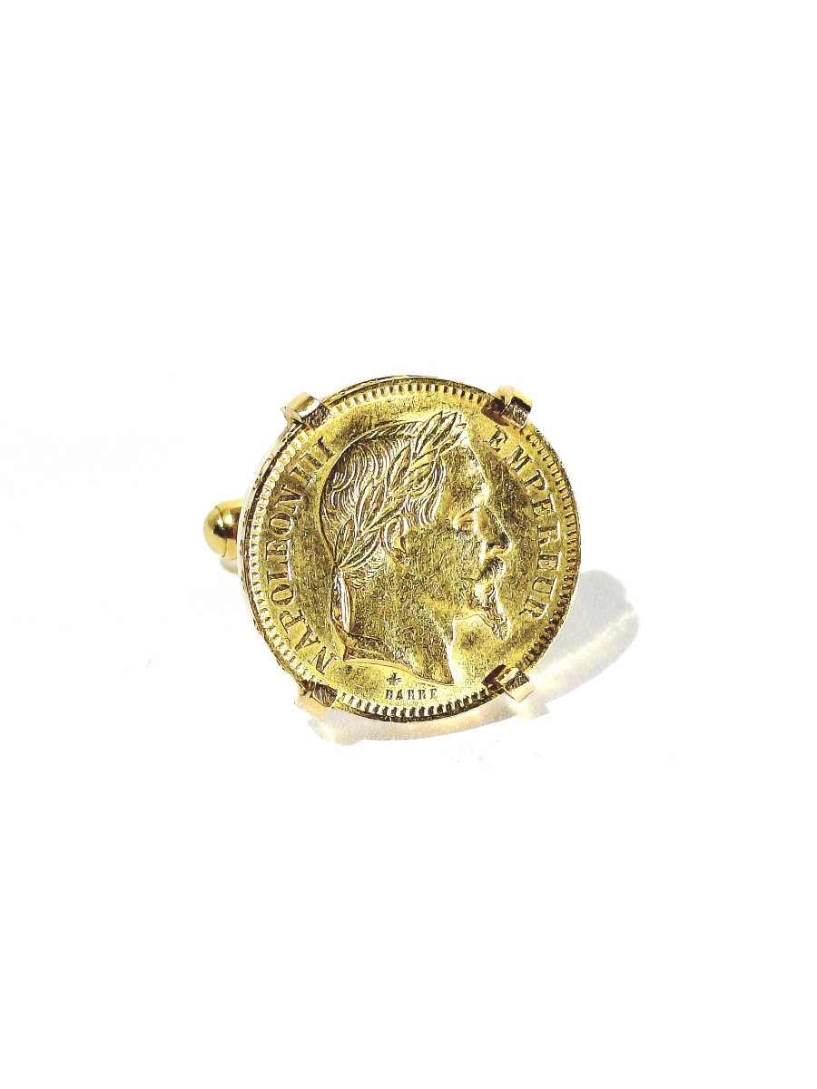 Paire de boutons de manchette Louis d’or-photo-5