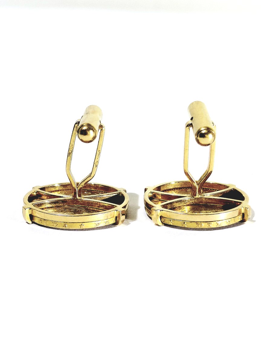 Paire de boutons de manchette Louis d’or-photo-6