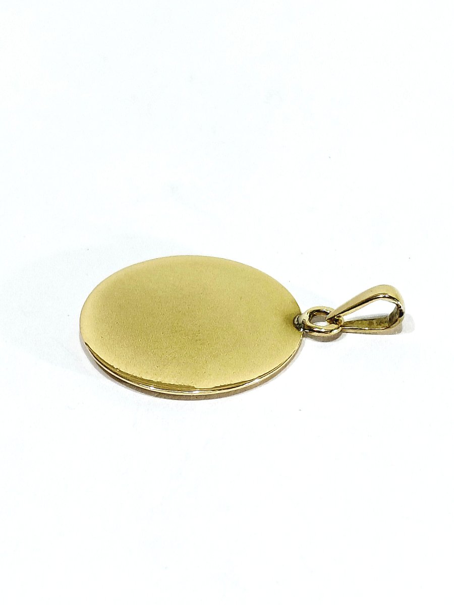 Augis - Médaille d'amour en or, rubis et diamant-photo-5