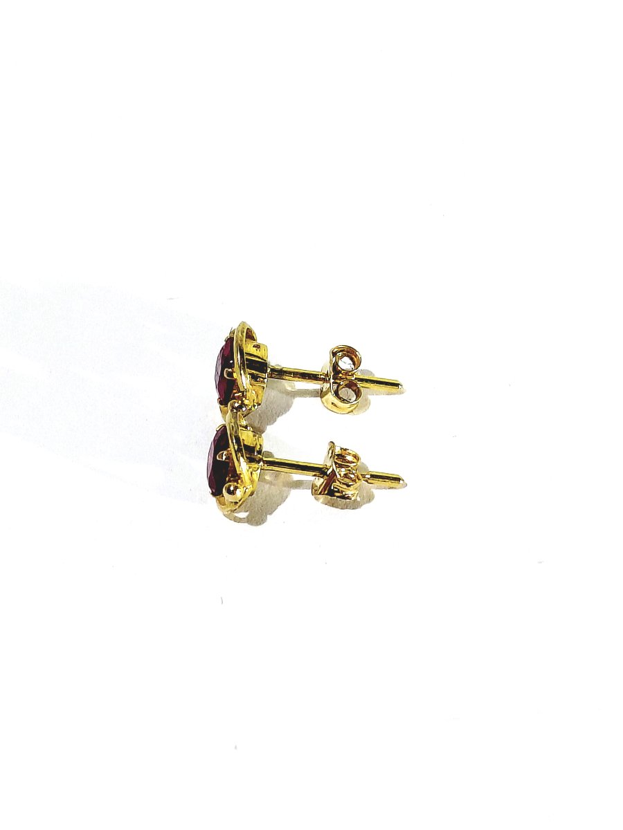 Pair Of Gold And Ruby Earrings -photo-1