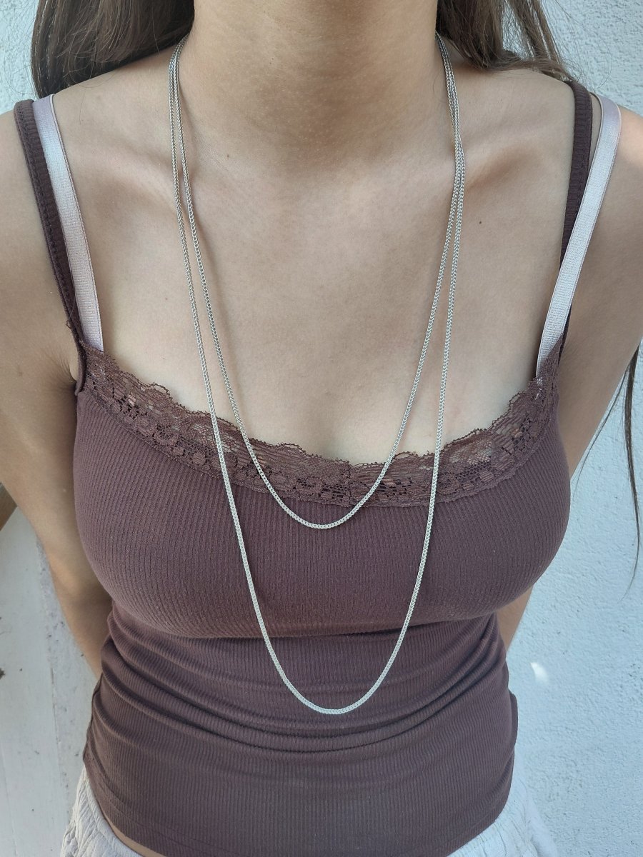 Silver Long Necklace -photo-7