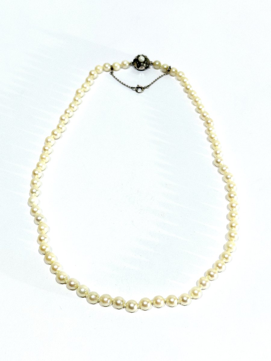 Pearl And Silver Necklace 