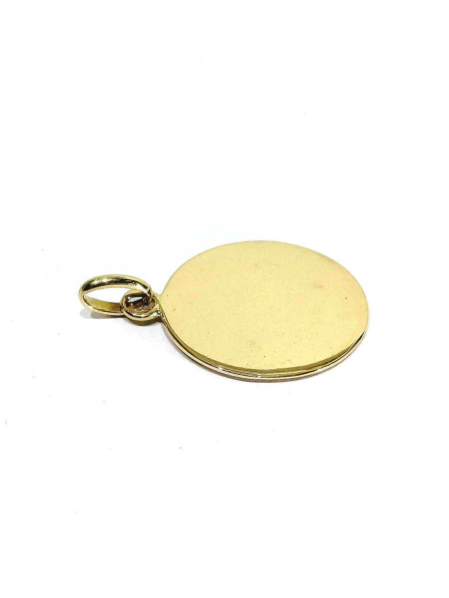 Gold "adorazione" Virgin Mary Medal -photo-4