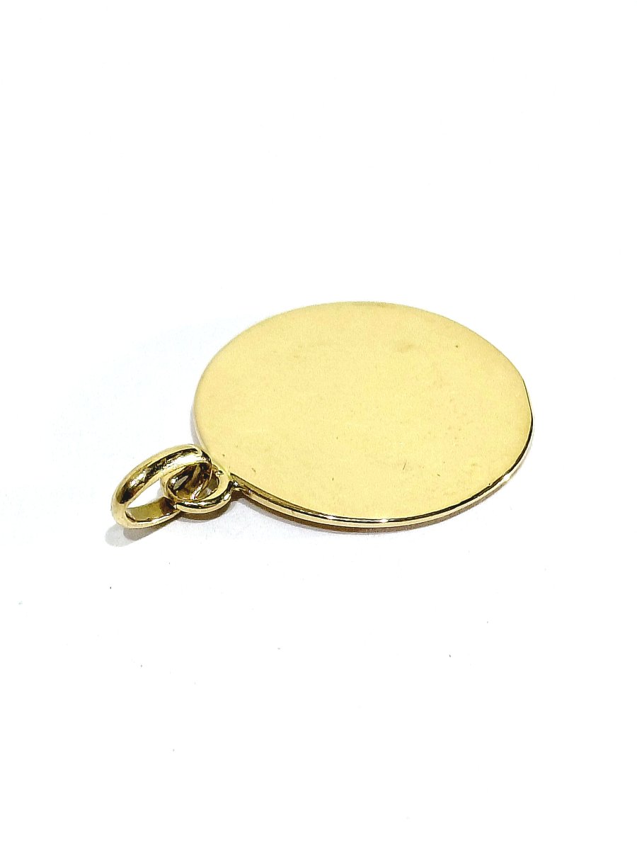Gold "adorazione" Virgin Mary Medal -photo-5